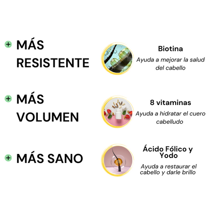 ¡ESPECIAL BLACK FRIDAY! Pack 3 Vitaminas Capilares by Wiohair - Ahorra 22€ + Envío Gratis
