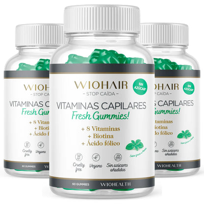Pack 2 Vitaminas Capilares by Wiohair - Ahorra 10€